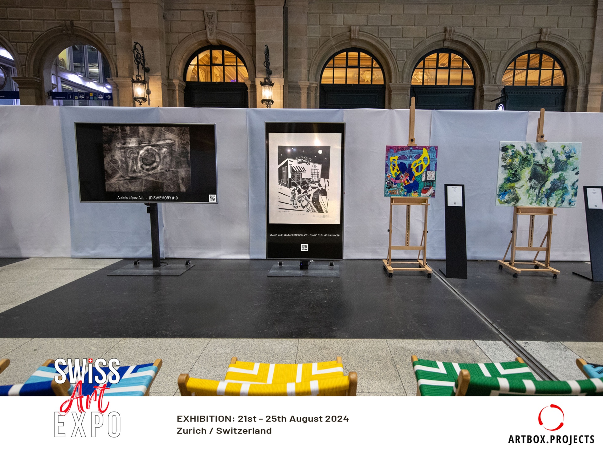 Obras de Liliana Sarcone en Swiss Art Expo, Zúrich